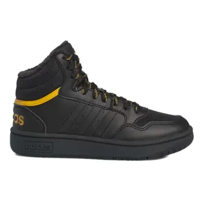 Fiú téli bokacsizma ADIDAS Hoops 3.0 Mid K core black core black preloved yellow