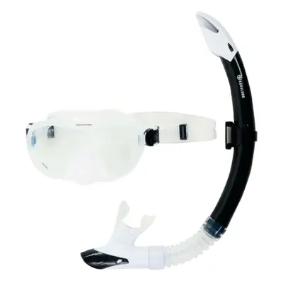 Búvár snorkeling készlet AQUALUNG COMBO NABUL TRANSPARENT WHITE