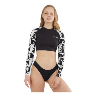 Női póló úszáshoz FUNDANGO Amelia Surf Top-984-black diamond