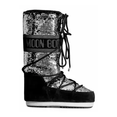 Női magas téli csizma MOON BOOT Classic Disco black