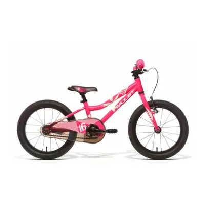 Lány mountain bike AMULET 16 Fun, pink shiny white shiny