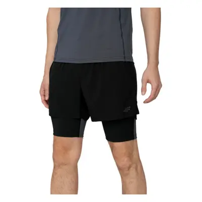 Férfi futónadrág 4F MENS FUNCTIONAL TROUSERS SPMF010-20S-DEEP BLACK