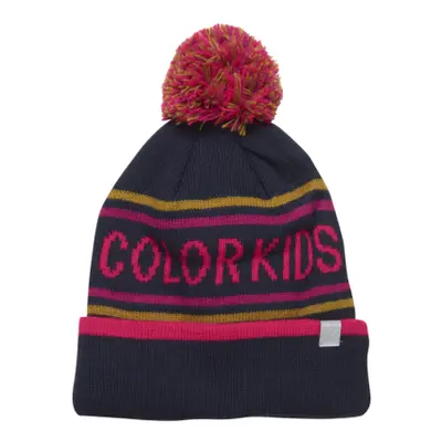 Chlapčenská zimná čiapka COLOR KIDS Hat logo CK, pink glo