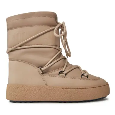 Női téli bokacsizma MOON BOOT Ltrack Tube Rubber beige