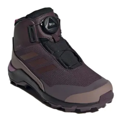 Lány boka túracipő ADIDAS Terrex Winter Mid Boa Rain.RDY shadow maroon red lilac