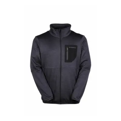 Férfi túra polár pulóver cipzárral FUNDANGO JEFFERSON Fleece Jacket-891-black heather