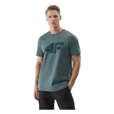 Rövid ujjú férfi póló 4F TSHIRT-4FWSS24TTSHM1317-44S-OLIVE