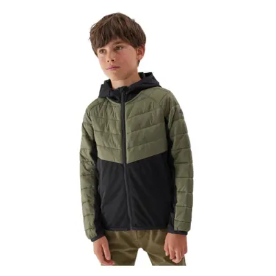 Fiú túra softshell kabát 4F JUNIOR TECHNICAL JACKET-JAW23TTJAM282-44S-OLIVE