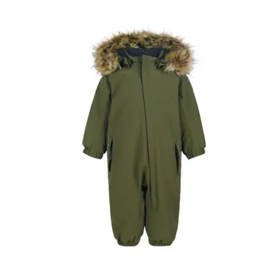 Fiú téli overál COLOR KIDS Coverall w.fake fur, AF 20.000, dark olive 740620.9526