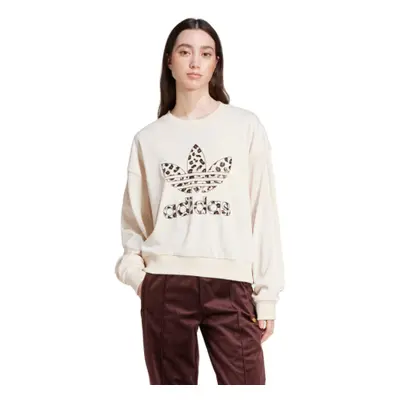 Dámska mikina ADIDAS ORIGINALS LEOPARD SWEAT-Wonder White