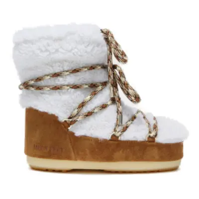 Női téli magas csizma MOON BOOT LIGHT LOW SHEARLING, whisky off white