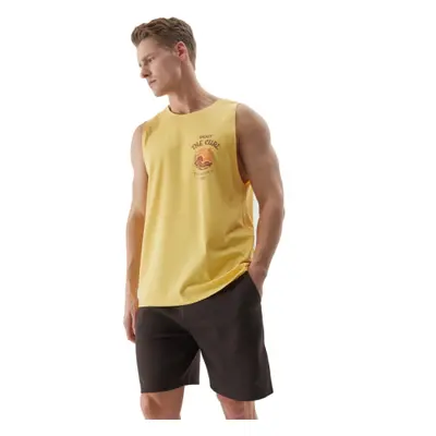 Férfi felső 4F TSHIRT-4FWSS24TTSHM1319-71S-YELLOW