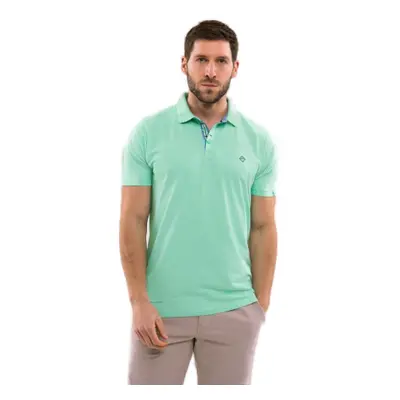 Pánske polo tričko s krátkym rukávom VOLCANO O-NIKOS-300-GREEN