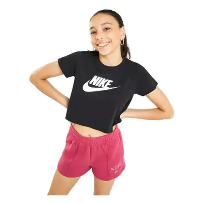 Rövid ujjú lány póló NIKE G NSW TEE CROP FUTURA-DA6925-012-black