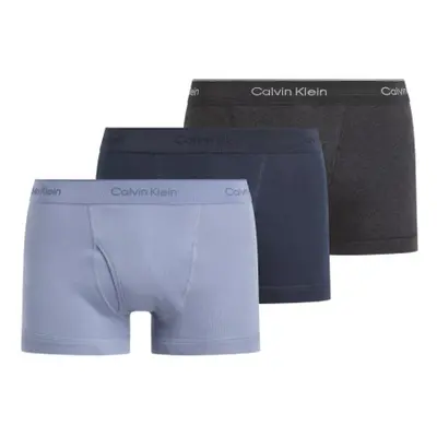 Férfi boxerek CALVIN KLEIN 3 PACK-TRUNK-INK, CHARCOAL HEATHER, TROPOSPHERE