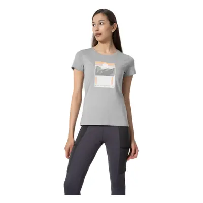 Női rövid ujjú turista póló 4F TSHIRT F274-27S-COLD LIGHT GREY