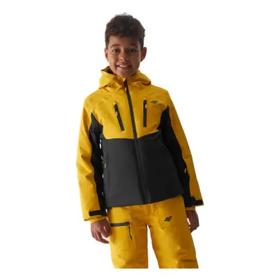 Fiú síkabát 4F JUNIOR TECHNICAL JACKET-JAW23TTJAM300-71S-YELLOW