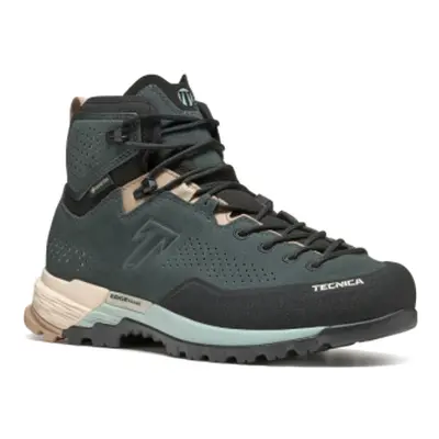 Női bokatúra teljes bőrcipő TECNICA Sulfur MID GTX Ws, navy grey light blue