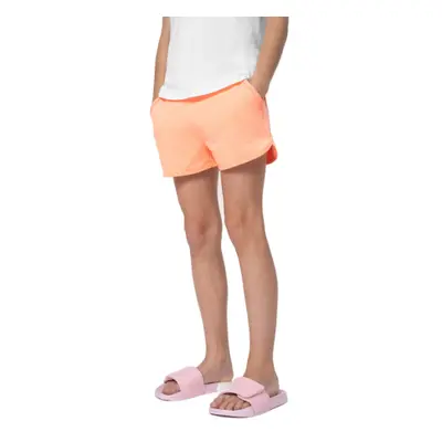 Lány tréningruha rövidnadrág 4F JUNIOR SHORTS CAS F099-64N-SALMON CORAL NEON