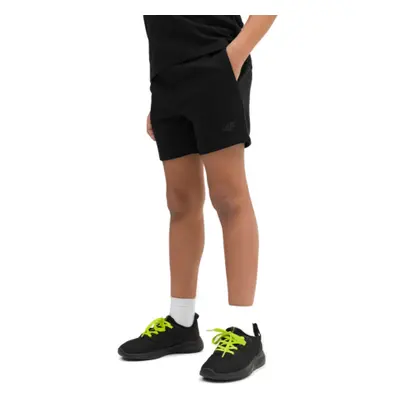 Fiú tréningruha rövidnadrág 4F JUNIOR SHORTS CAS M048-20S-DEEP BLACK