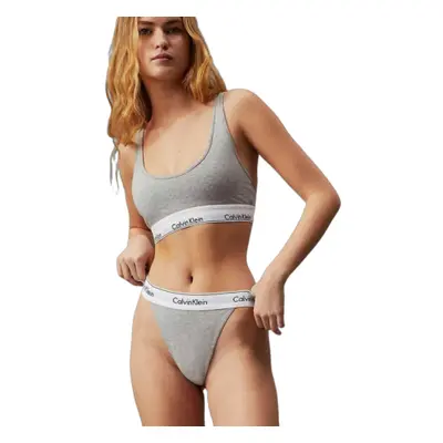 Női bugyi CALVIN KLEIN STRING THONG-GREY HEATHER