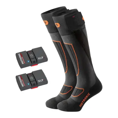 Fűthető térdzokni (zokni) elemmel HOTRONIC SET 1 pair Heat socks XLP 2P + 1 pair Bluetooth Black