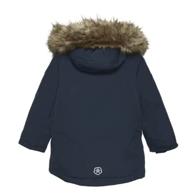 Fiú kabát COLOR KIDS Parka w.fake fur, AF 10.000, total eclipse