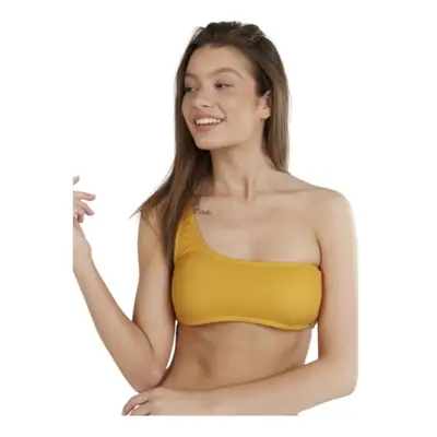 Női fürdőruha felső FUNDANGO Madison One Shoulder Top-235-dirt yellow