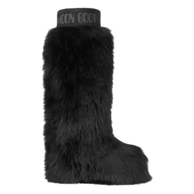 Gyermek magas téli csizma MOON BOOT RESORT COL. YETI EXTRA -N001 BLACK