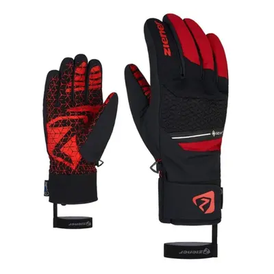 Lányok síkesztyű ZIENER GRANIT GTX AW glove ski alpine, red pepper