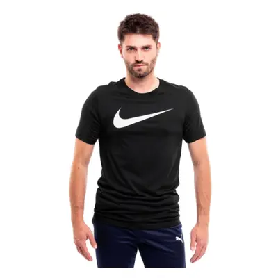 Pánske tričko s krátkym rukávom NIKE M NSW TEE ICON SWOOSH-010 BLACK WHITE