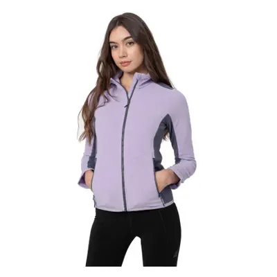 Női túra polár pulóver cipzárral 4F WOMENS FLEECE PLD014-52S-LIGHT VIOLET