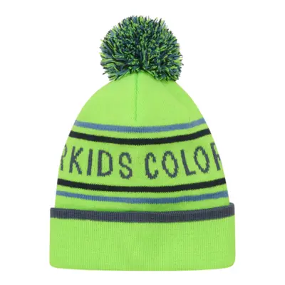 Gyermek téli sapka COLOR KIDS Hat - Logo CK-2144-Green Gecko