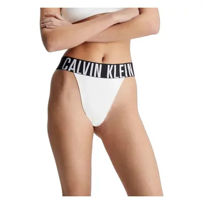 Női bugyi CALVIN KLEIN HIGH LEG THONG-WHITE