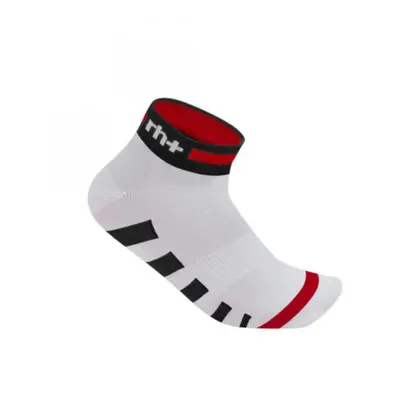 Férfi kerékpáros zokni RH+ Ergo Sock 3, white red black