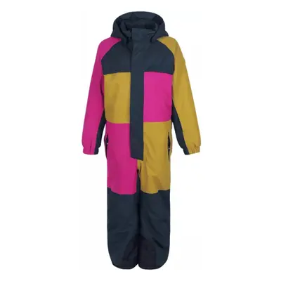 Lány téli overál COLOR KIDS Coverall colorblock, AF 10.000, festival fuchsia