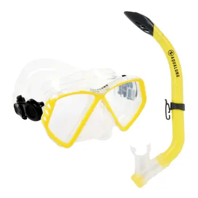 Fiú búvár snorkeling készlet AQUALUNG CUB COMBO SN TRANS YELLOW