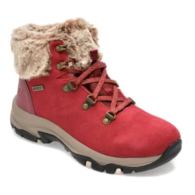 Női téli bokacsizma SKECHERS Trego Falls Finest dark red