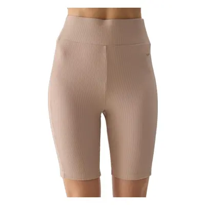 Női rövidnadrág 4F TIGHTS-4FWSS24TTIGF150-83S-BEIGE