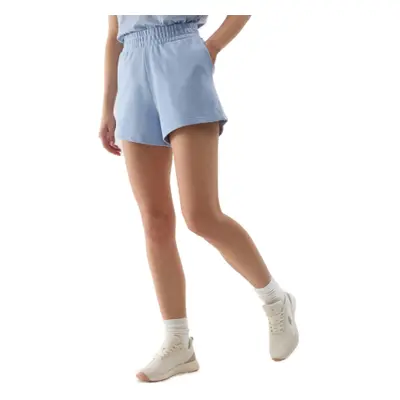 Női tréningruha rövidnadrág 4F SHORTS CAS-4FWSS24TSHOF286-34S-LIGHT BLUE