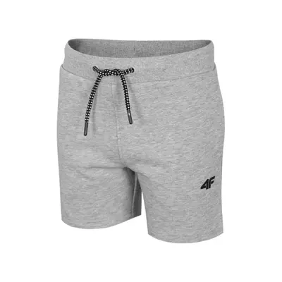 Fiú tréningruha rövidnadrág 4F JUNIOR BOYS-pants-HJL21-JSKMD001-27M-Grey