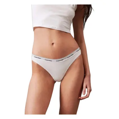 Női bugyi CALVIN KLEIN THONG (LOW-RISE)-WHITE