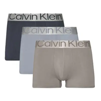 Férfi boxerek CALVIN KLEIN 3 PACK-TRUNK-HEMISPHERE BL, TROPOSPHERE, CONVOY