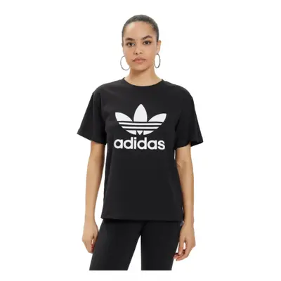 Rövid ujjú női póló ADIDAS ORIGINALS TREFOIL TEE-Black