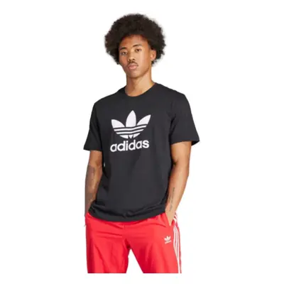 Rövid ujjú férfi póló ADIDAS Trefoil t-shirt-Black