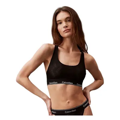 Női melltartó CALVIN KLEIN UNLINED BRALETTE-BLACK