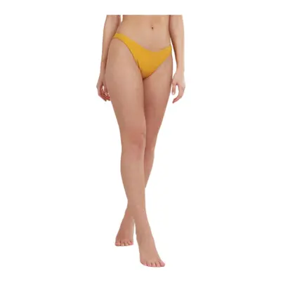 Női fürdőruha alsó része V-szabással FUNDANGO Madison High Cut Bottoms-235-dirt yellow