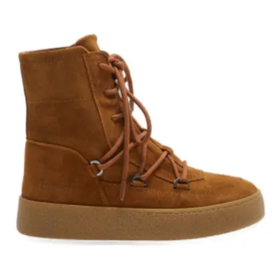 Férfi téli bokacsizma MOON BOOT Mtrack Suede cognac