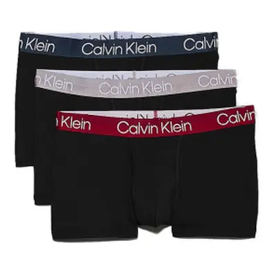 Férfi boxerek CALVIN KLEIN 3 PACK-TRUNK-B- NAVY STONE, JUNEBERRY, ZINC WBS