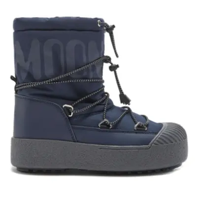 Lányok téli bokacsizma MOON BOOT J-Track Tube Rubber K dark blue